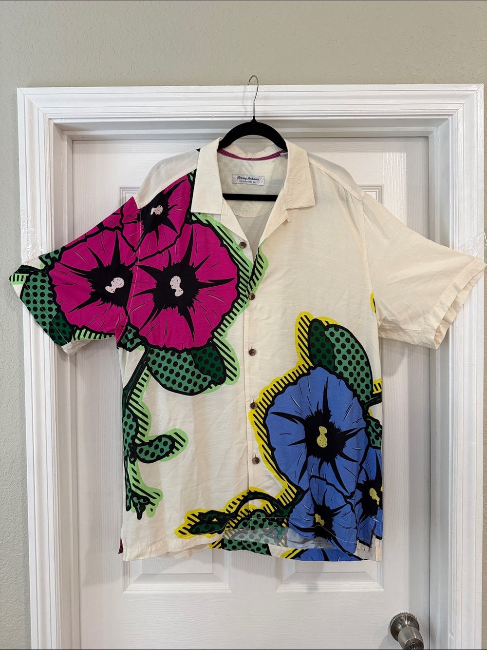 Tommy Bahama Men’s Large L - Veracruz Cay - Floral Short-Sleeve Button-Up Shirt
